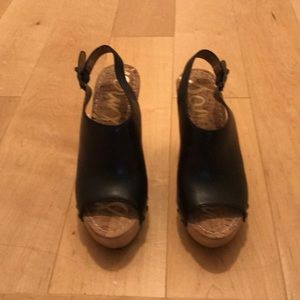 Sam Edelman sling back platform sandals